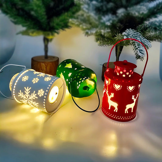 Luces LED de velas navideñas