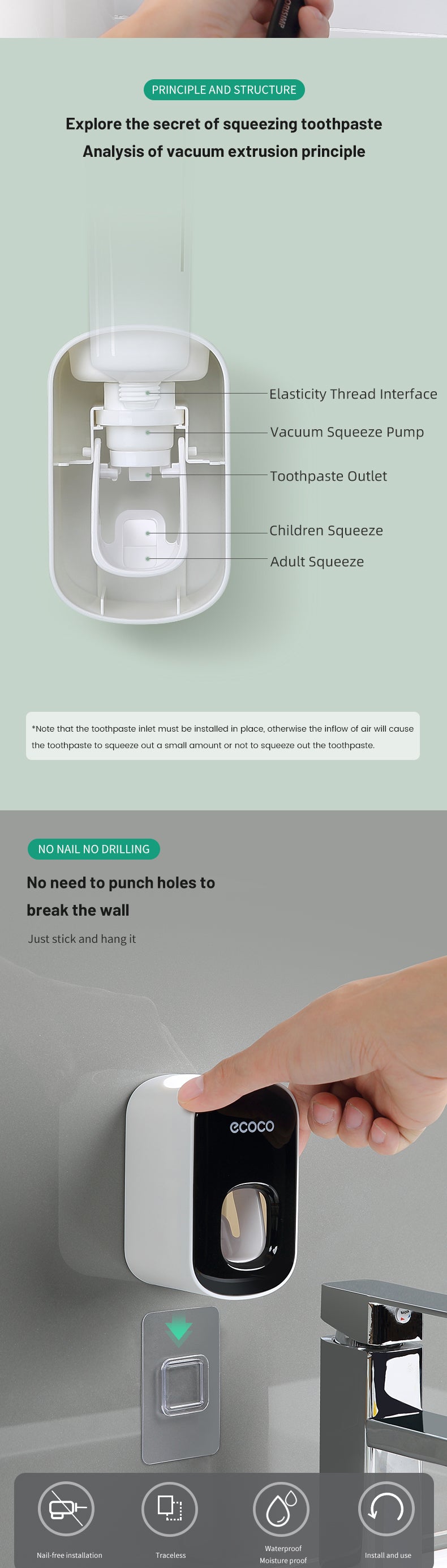 Dispensador automático de pasta de dientes