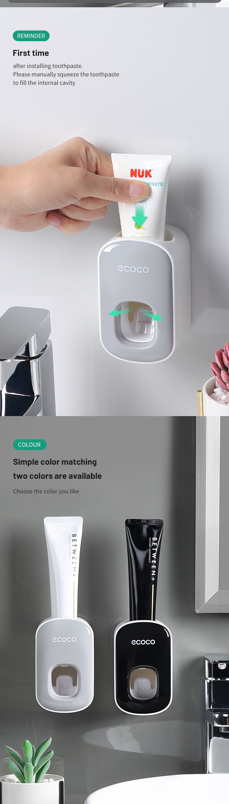 Dispensador automático de pasta de dientes