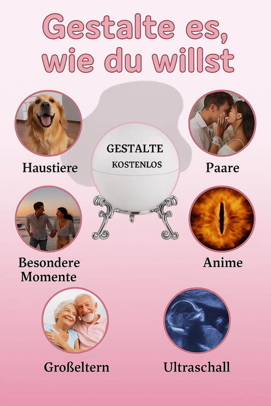 ✨ MemoriaSphere™ – Gestalte deine Erinnerungen im Kristallball