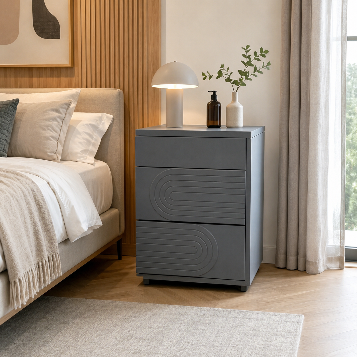 VersteckKommode™ – Nachttisch mit Geheimfach & RFID-Schloss