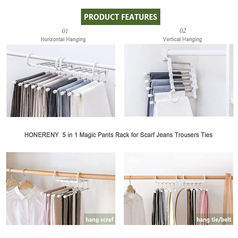 Multifunctional pant rack